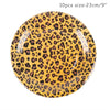 Tiger pattern paper plate paper cup