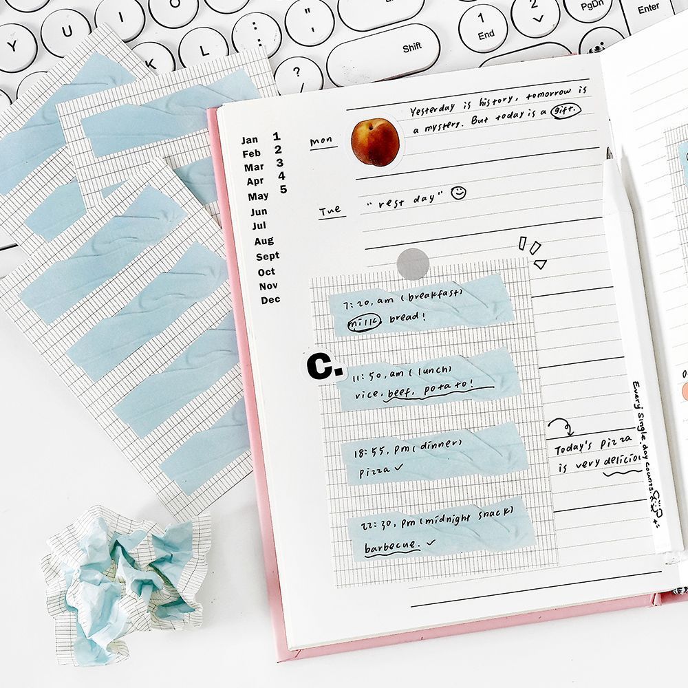 Notepad Simple Style Journal Decoration Learning Message