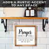 1pc Wooden Framed Words Wall Art Sign, Prayer Changes Things wooden hanging sign, Inspirational Decor with Unique Design, Farmhouse Style Home Room Decoration for Living Room, Bedroom, Office, Unique Gift, Halloween thanksgiving Christmas gifts