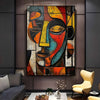 1pc Abstract African Art Print Modern Wall Art for Living Room and Bedroom Decoration Ready to hang Wooden Frame - Thickness 1.5inch