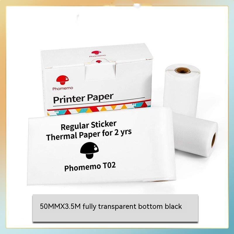T02 M02X Sticker Printer Paper Thermosensitive Paper