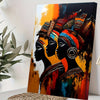 1pc, Framed, Abstract Black People Wall Art, Black People Canvas Print Painting, Modern Art, For Living Room Bedroom Hallway Wall Decoration, 11.8*15.7 Inches, Ready To Hang