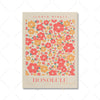 Floral Vintage Poster Canvas Print Mural