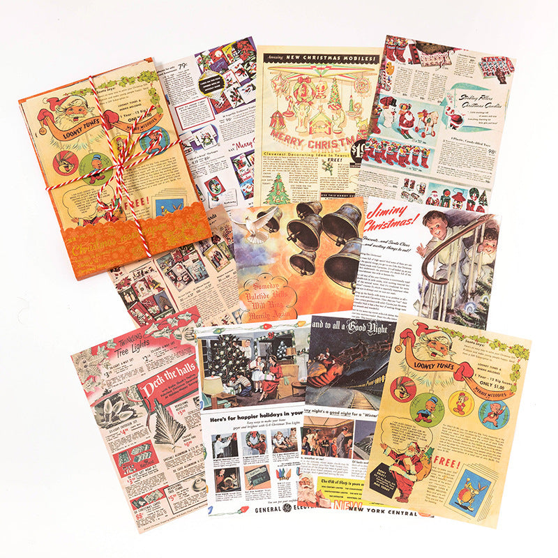 Christmas DIY Journal Decorative Source Material 40 Sheets
