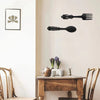 Metal Spork Hanging Ornaments Wrought Iron Home Wall Decoration