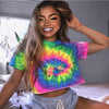 Smudge tie-dye print camisole