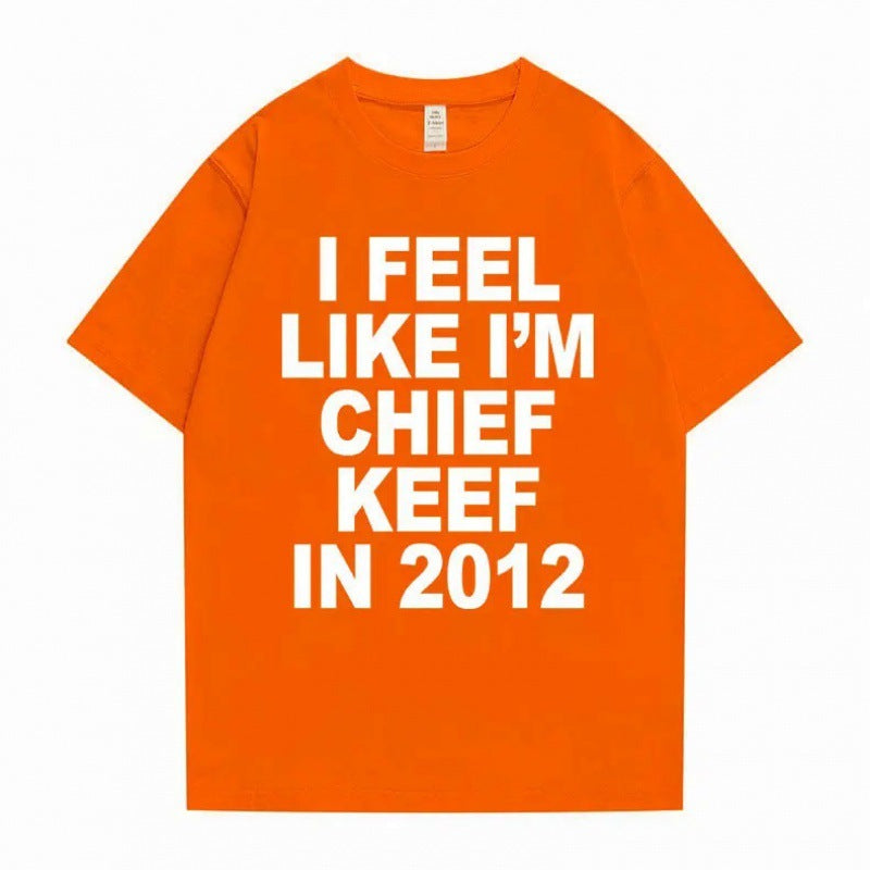 Men's Printed Cotton Short-sleeved T-shirt