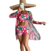Women's Printed Swimsuit Women's Split Three-piece Suit
