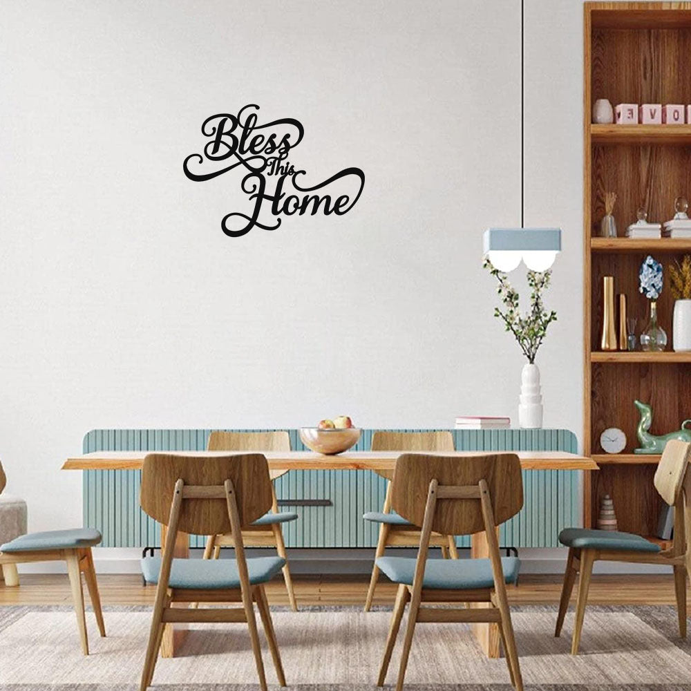 Bless This Home Metal Wall Art