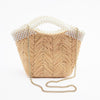 Woven Bag Handbag Pearl Straw