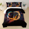 Sports Bedding Comforter Set, Cat And Basketball Design, Comforter Set With Pillowcases