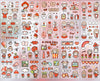 Hand Account Waterproof Sticker Water Cup Decoration Small Pattern Cartoon Girl