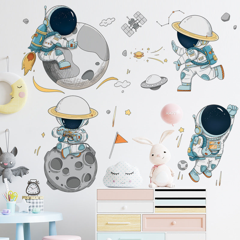 Cartoon Cute Astronaut Wall Stickers