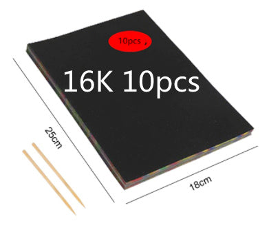 Colorful scratch paper