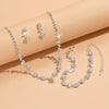 Women's Necklace Earring Bracelet Three-piece Set