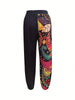 Women's Casual Joggers with Paisley Print - Comfy, Loose-Fit Sweatpants for All Seasons, Machine Washable