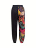 Women's Casual Joggers with Paisley Print - Comfy, Loose-Fit Sweatpants for All Seasons, Machine Washable
