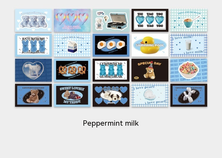 Cute Literary Journal Decoration Material Stickers 40 Pieces Into Stickers