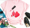 Collar Loose Fashion Casual Ladies T-Shirt Short Sleeve