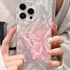 Feather Yarn Butterfly New Silicone Phone Case