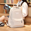 Fashion Oxford Backpack Waterproof Large Capacity Junior High School Students Schoolbag Girls Solid Campus Travel Bags Women