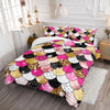 Mermaid Quilt Sets, Comforter Set With Fish Scale Patterns, Digital Printed Pink Dreamy 3pcs Sets For Double Beds, Including One Quilt And Two Pillowcases. They Are The Perfect Choice For Decorating Bedrooms And Guest Rooms.