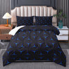 3pcs Goth Bedding Sets Comforter, Boho Comforter Set, Bohemian Bedding Comforter Set, Gothic Bedding Decor Comforter Set Western Boho Hippie (1*Comforter + 2*Pillowcase, Without Core)