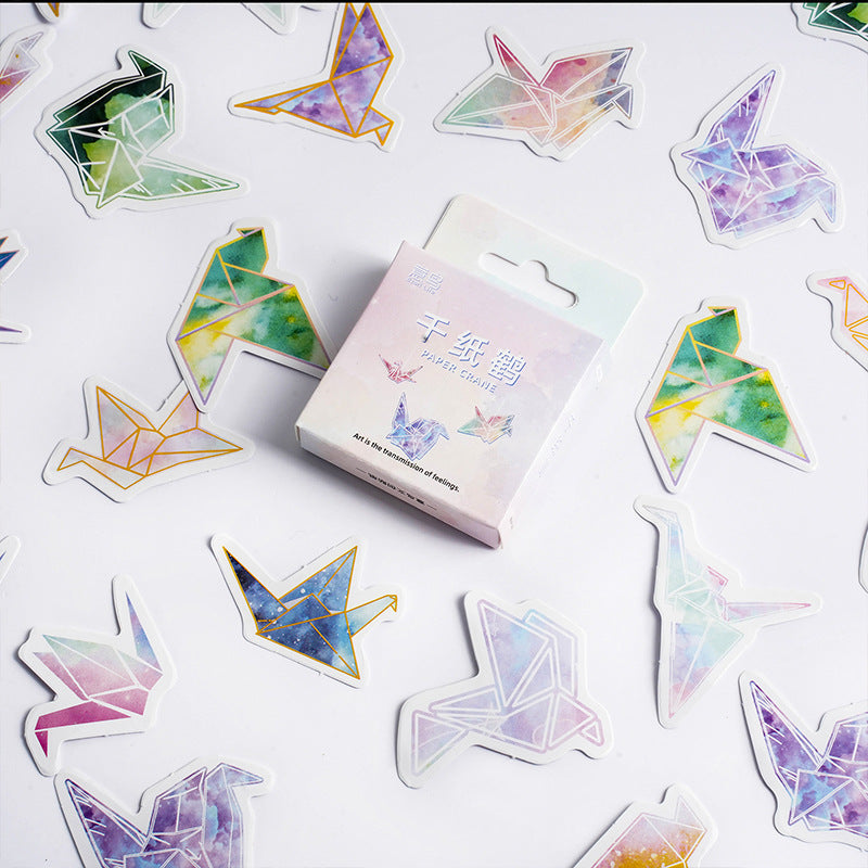 Paper Crane Cute Journal Diary DIY Decorative Stickers