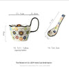 Handmade Large Capacity Painted Irregular Breakfast Cups For Household Use