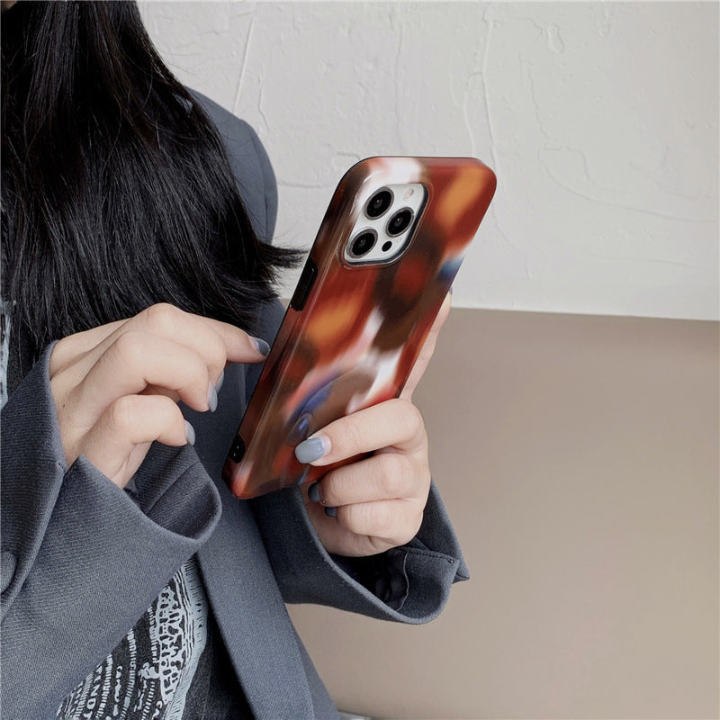 Colorful Leopard Print Flower Phone Case Cover