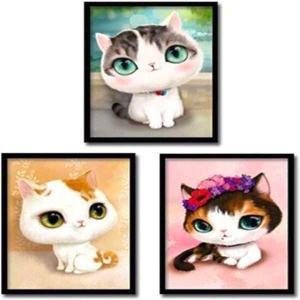 Cartoon Cats 5D Diamond Painting Kit