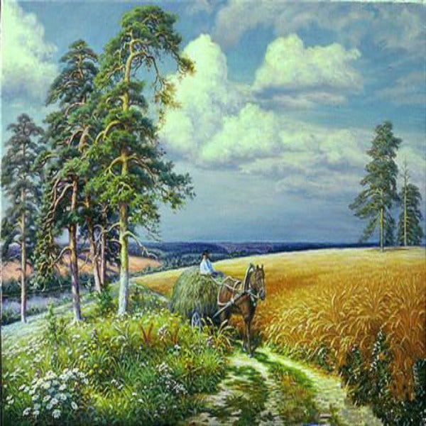 Haymaking Time 5D Diamond Painting Kit