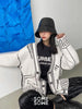 Karrram Print Graffiti Unique Cardigan Women Loose V-neck Long Sleeve Luxury Knitted Female Cardigans Coat Y2k 2021 Winter