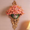 European Resin Wall Hanging Flower Vase Crafts Decoration Home Livingroom Fake Flower Pot Wall Ornaments Hotel Office Wall Decor