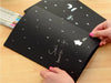 Milky Way Black Line Graffiti Sketch Notebook 16K 32K 56K Child Student Painting Notebook School Office Stationery 1pc