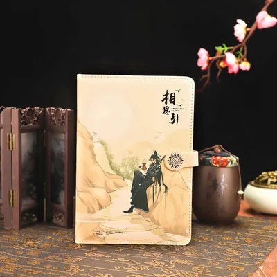 1Pc Anime Grandmaster Of Demonic Cultivation MDZS Notebook Wei Wuxian, Lan Wangji Planner Notebook Magnetic Buckle Book