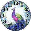 Peacock Clock Face 5D Diamond Painting Kit