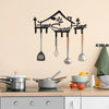 Iron Craft Metal Wall-mounted Coat Rack