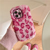Personalized Leopard Print Autumn And Winter Plush Phone Case