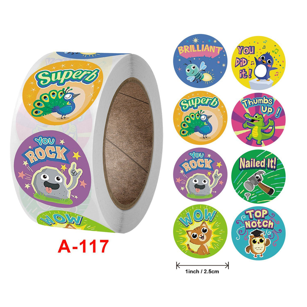 Copper Board Self-adhesive Children's Cartoon Stickers Label
