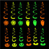 Night Party Fluorescent Paper Spiral Ornaments