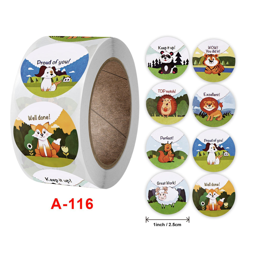 Copper Board Self-adhesive Children's Cartoon Stickers Label