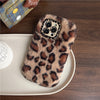 Personalized Leopard Print Autumn And Winter Plush Phone Case