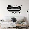 American Flag Map Metal Wall Iron Craft Decorations
