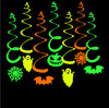 Night Party Fluorescent Paper Spiral Ornaments