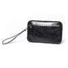 Men's Solid Color Skeleton-skin Zipper Handbag