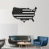 American Flag Map Metal Wall Iron Craft Decorations