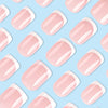 Simple White French Fake Nails