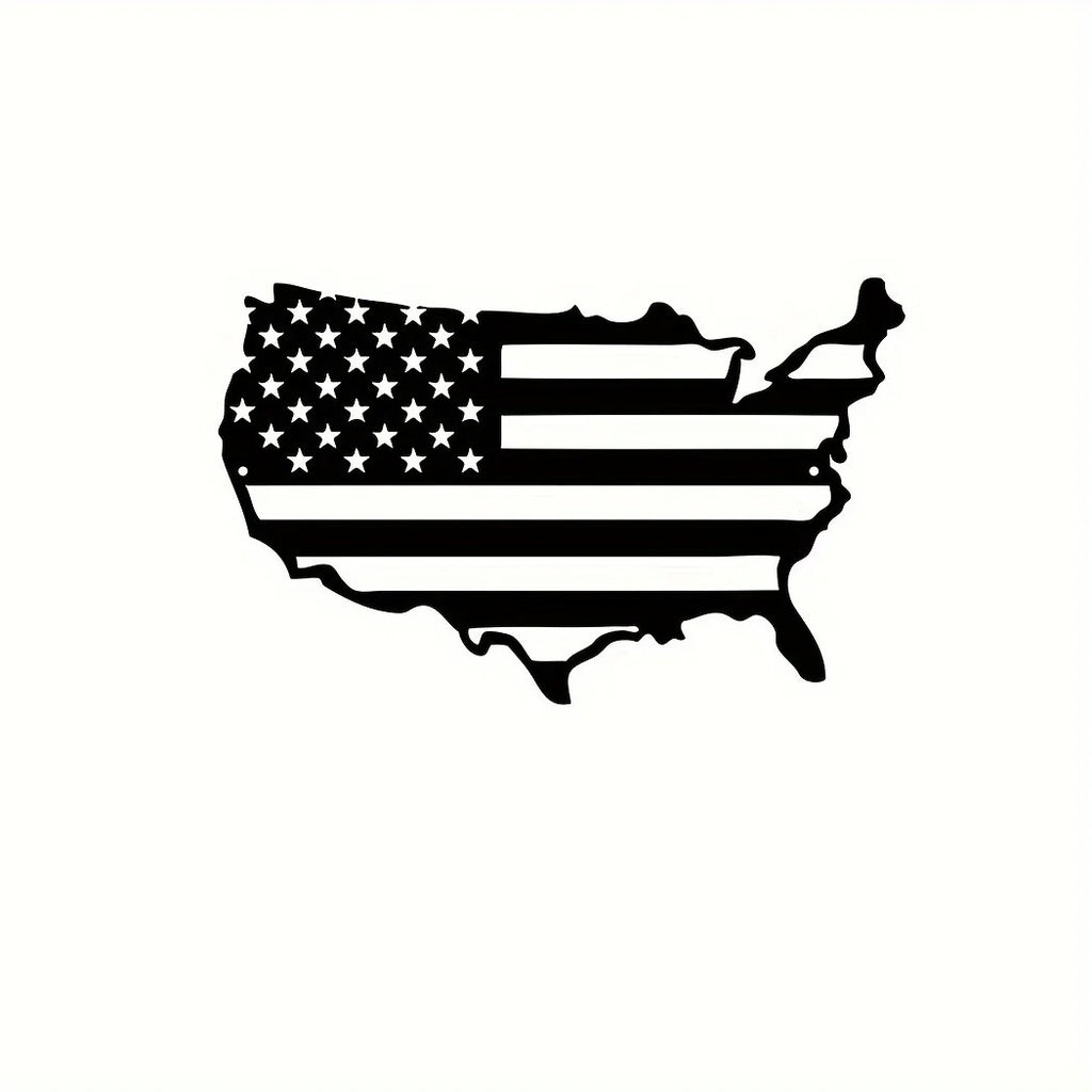 American Flag Map Metal Wall Iron Craft Decorations