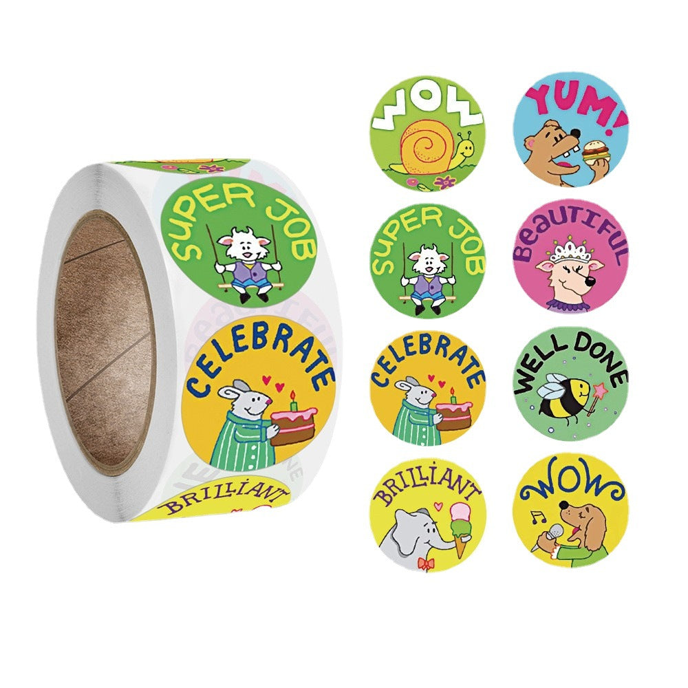 Copper Board Self-adhesive Children's Cartoon Stickers Label